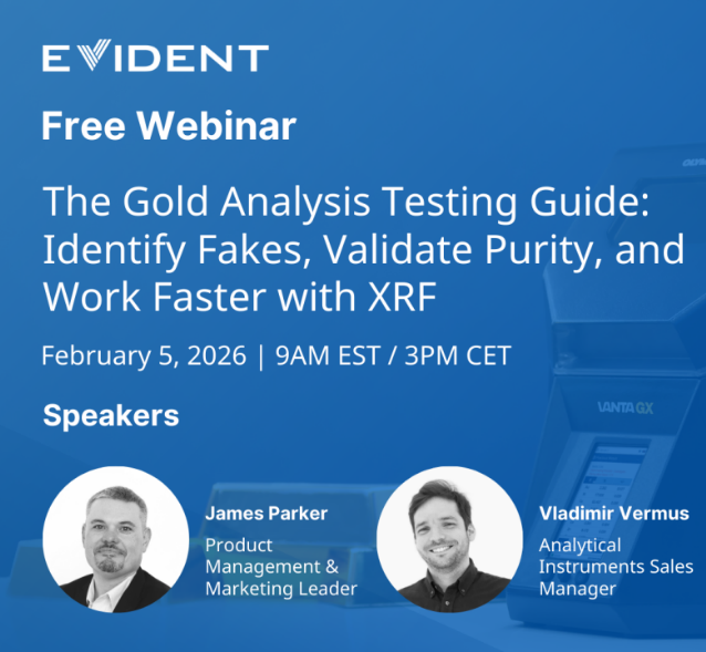 WEBINAR REPLAY – The Gold Analysis Testing Guide: Identify fakes, validate purity, and work faster with XRF – access the Webinar on demand